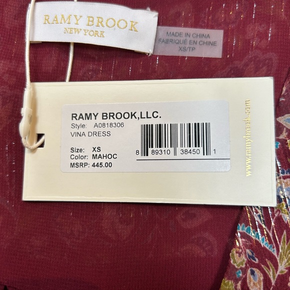 *NWT* Ramy Brook Vina Silk mini Dress - Picture 11 of 13